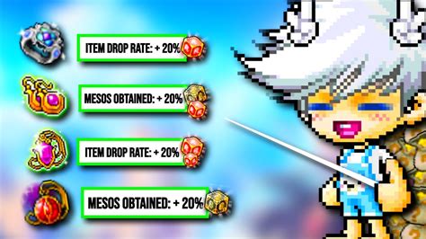 [Reboot] What accessories do most people use for Meso/Drop .